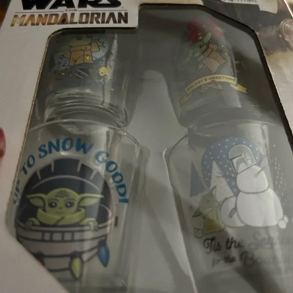 NWT Star Wars The Mandalorian Merriment Shot Glass Set - Picture 6 of 6
